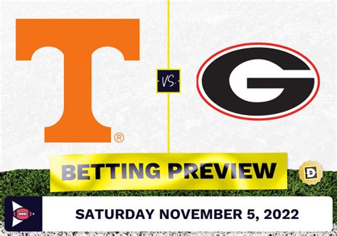 georgia tennessee odds 2022.
